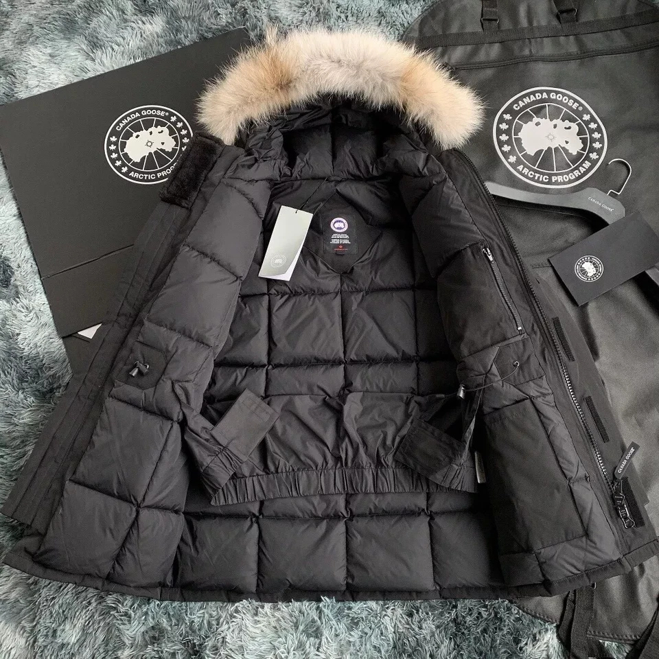 Jaqueta masculina preta tamanho S-XXL Canada Goose frete grátis - Imagem 2 de 4