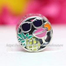 Authentic PANDORA Summer Fun Mixed Enamel Sterling Silver Charm 792118ENMX