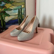 de blossom collection jonny silver rhinestone heels