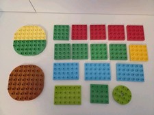 24 x Lego Duplo Platte Platten Bauplatte  verschiedene Größen  Set