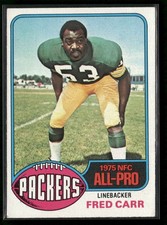1976 Topps Fred Carr #360 Green Bay Packers All-Pro Linebacker FR-GD