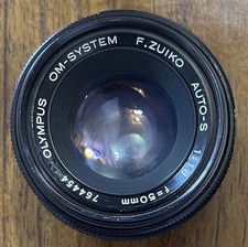 Olympus OM-System F. Zuiko Auto-s 1:1.8 50mm End glasses Need To Be Replaced