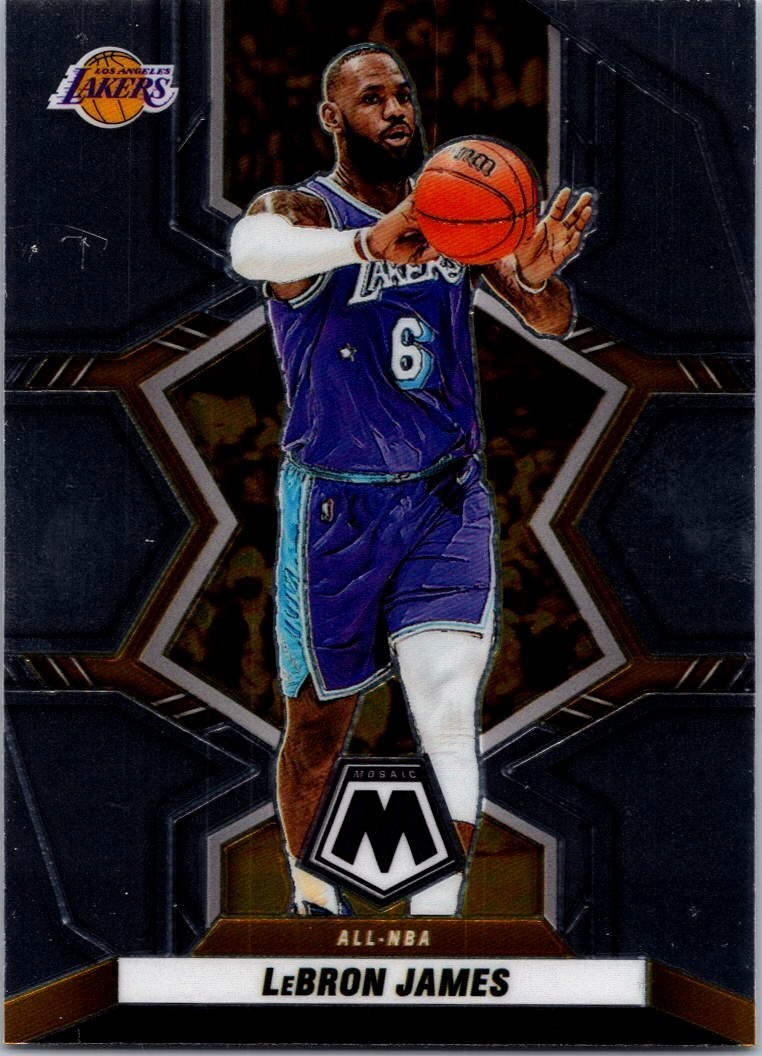 2021-22 LEBRON JAMES PANINI MOSAIC #286 ALL NBA CARD LOS ANGELES LAKERS HEAT