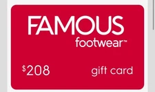 Famous Footwear Gift card $208