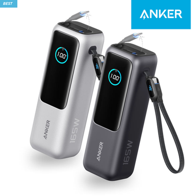 Anker 25K 165W Power Bank, 25000mAh 100W Fast Charging, Black