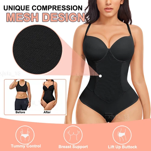 Tummy Control Fajas Colombianas Reductoras Levanta Cola Post Surgery Body Shaper - Picture 3 of 28