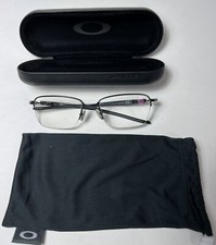 OAKLEY ox5128-0154 matte Black Eyeglasses Frames SCRATCHED LENSES