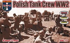 ORION 1:72 WORLD WAR II 0RI72065 POLISH TANK CREW 48 FIGURES GREEN