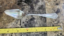 ANTIQUE c1894 YALE PTRN DESIGN BOWL SILVERPLATE ORANGE/ FRUIT🥝🍉🥑 SPOON 🔎👀