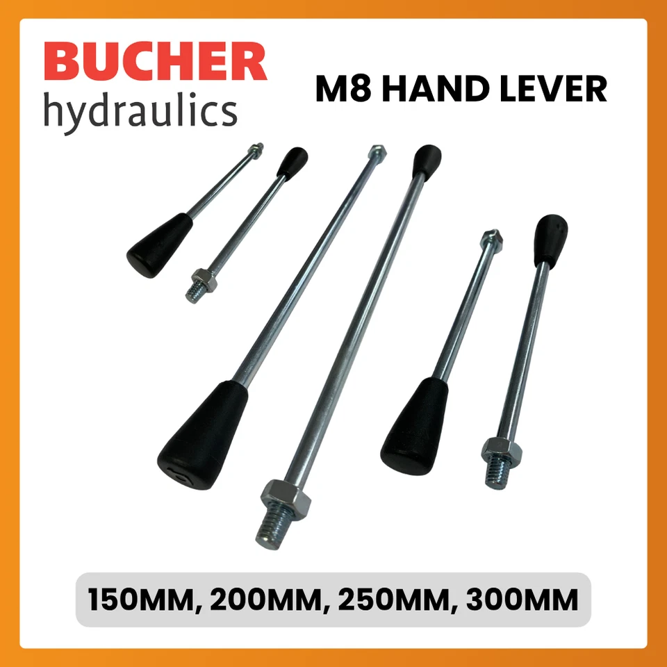 M8 Hand Lever for Bucher HDM140 and HDM11 Hydraulic Monoblock Control Valve