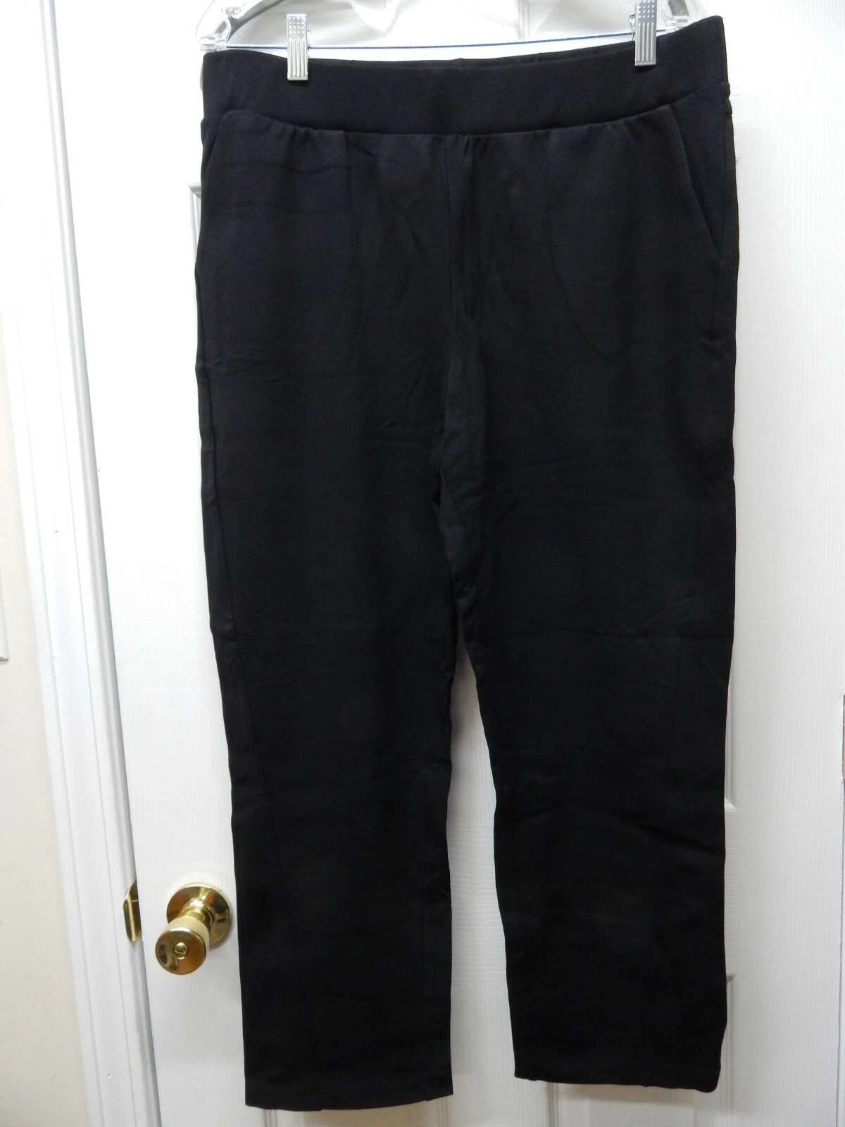 LOGO by Lori Goldstein Supreme Ponte Crop Slim Leg Pants Black XXS NEW A351651