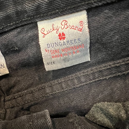 Vintage LUCKY BRAND Dungarees by GENE MONTESANO Relaxed Fit USA Made 8/29 Black - Picture 8 of 8