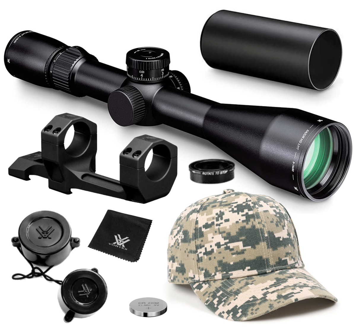 Vortex Optics Razor HD LHT 3-15x50 G4i BDC Riflescope w/ Hat