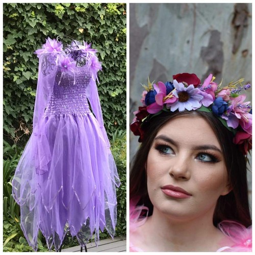 Woman's Plus Size Fairy Renaissance Halloween Dance Party Costume - Picture 11 of 13