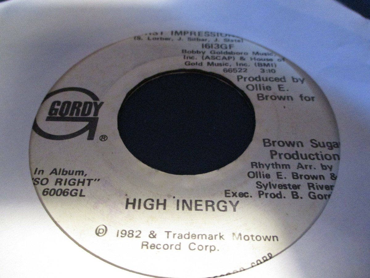 1982 HIGH INERGY First Impressions White Label 7