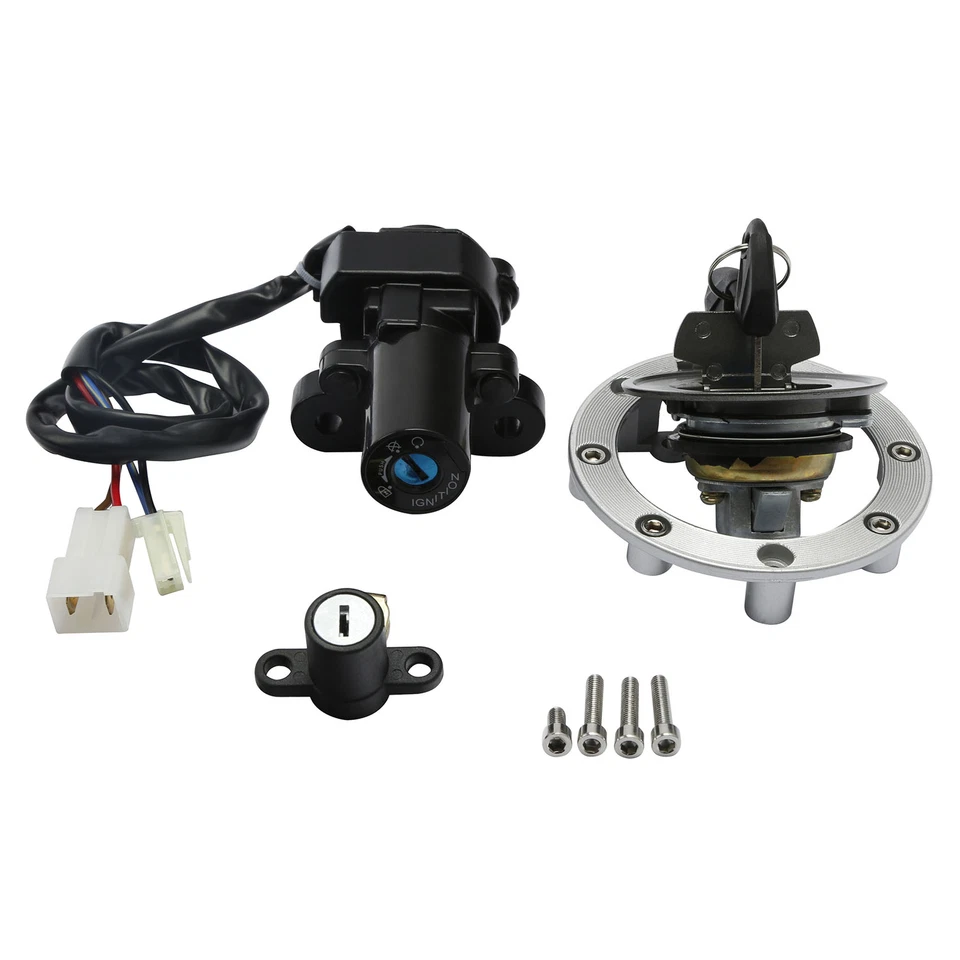 Interruptor de encendido de gas combustible llave bloqueo asiento apto para Yamaha YZF R6 2003-2005 FZ6 04-09 Foto 3 de 4