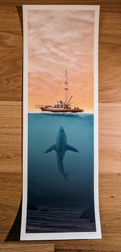 Jaws Invasion 8x24 Signed AP by JC Richard SIGNED Ltd x/AP Print Mondo MINT Art