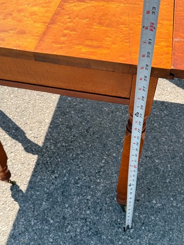 Antique tiger maple & Birdseye maple dining table 1840s clean country look - Picture 12 of 24