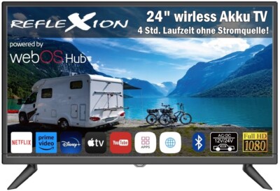 Reflexion Smart Fernseher LEDA24OSBT 24 Zoll Camping B-Ware online kaufen |  eBay.de
