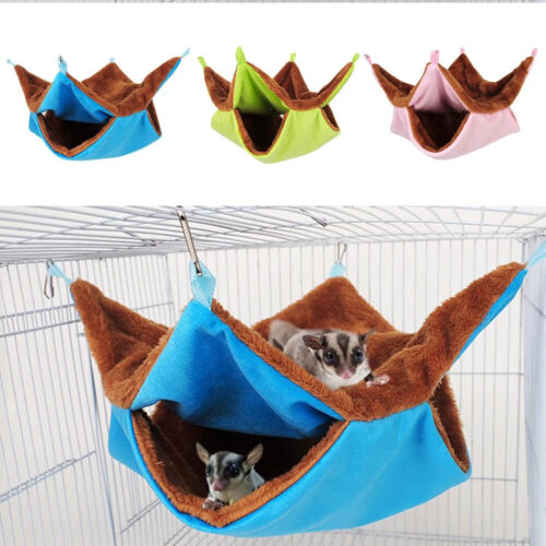 Hamster Hammock Hanging Cage Nest Bed House Toys Pet Ferret Rat Squirrel Bird - Picture 1 of 11