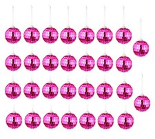 30 Spiegelkugeln Pink Weihnachtskugel Ø 5 cm...