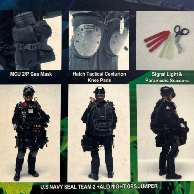 ホットトイズ Navy Seal Team2 HALO Night 1/6 U.S. Navy Seal Team2 HALO Night Ops Jumper Figure Hobby Doll