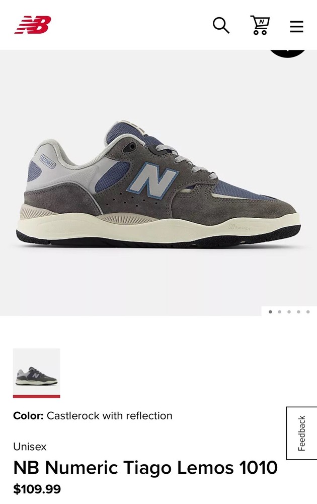 Size 8 - New Balance Tiago Lemos x Numeric 1010 Castlerock Great condition