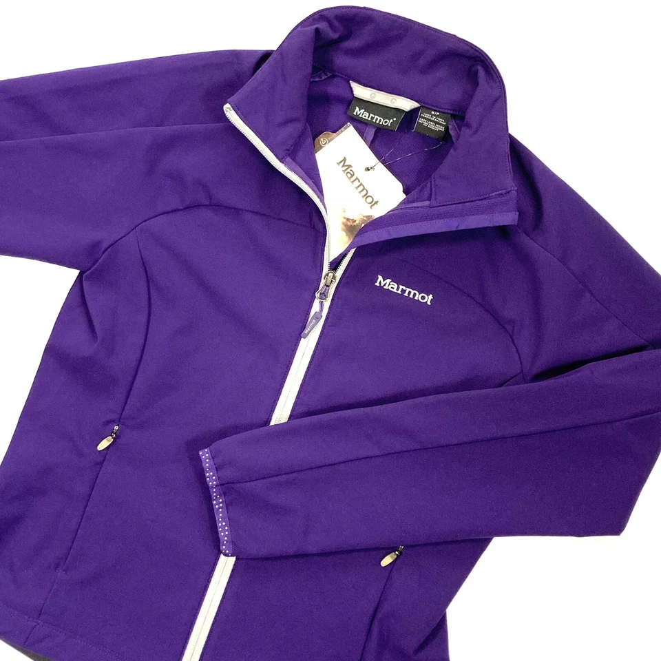 Marmot M3 Aber Softshell Womens Jacket Purple Outdoor Walking Active Size S BNWT - Image 3 of 4