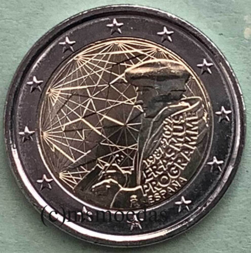 Spanien 2 Euro Gedenkmünze 2022 Erasmus-Programm Euromünze commemorative coin - Afbeelding 1 van 1