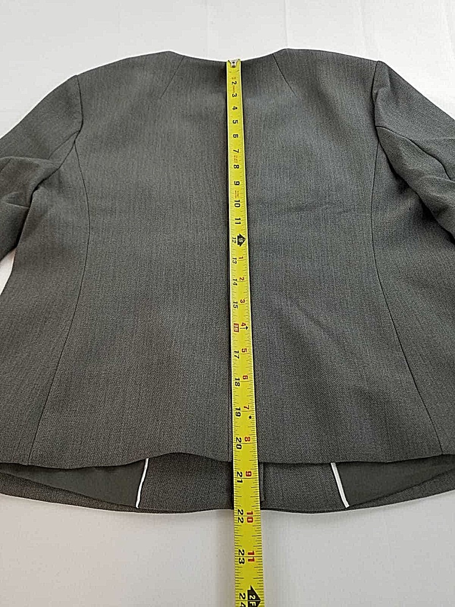 Veste Femme Banana Republic - Taille L - Gris Coton/Polyester - Zip - Casual - Occasion Très Bon État