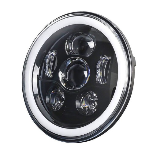 Eagle Lights 7" Black Gen 3 LED Headlight Spot Light Kit 14-23 Harley Road King - Picture 6 of 16