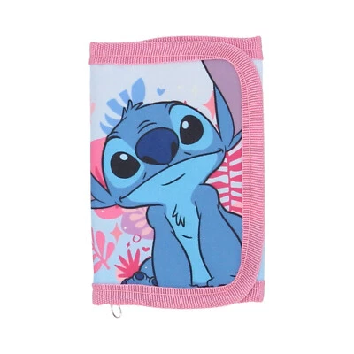 DIFUZED Lilo & Stitch Geldbörse Geldbeutel Kinder Portemonnaie rosa