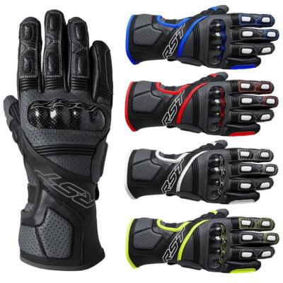 RST Fulcrum Leder Motorrad Handschuhe Sport Touring Bike schwarz rot blau weiß