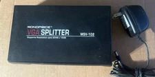 Video 2-Way VGA/SVGA Splitter/Amplifier/Multiplier MonoPrice MSV-102 w/ Cord