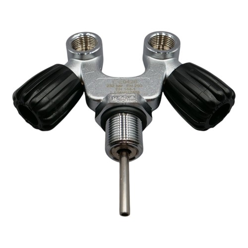 V-Tauchflaschen Doppelventil, Druckluft G5/8" 230bar - Picture 2 of 3