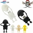 USB 2.0 FLASH DRIVE 64GB 32GB 16GB 8GB CARTOON SKULL MEMORY STICK THUMB PENDRIVE
