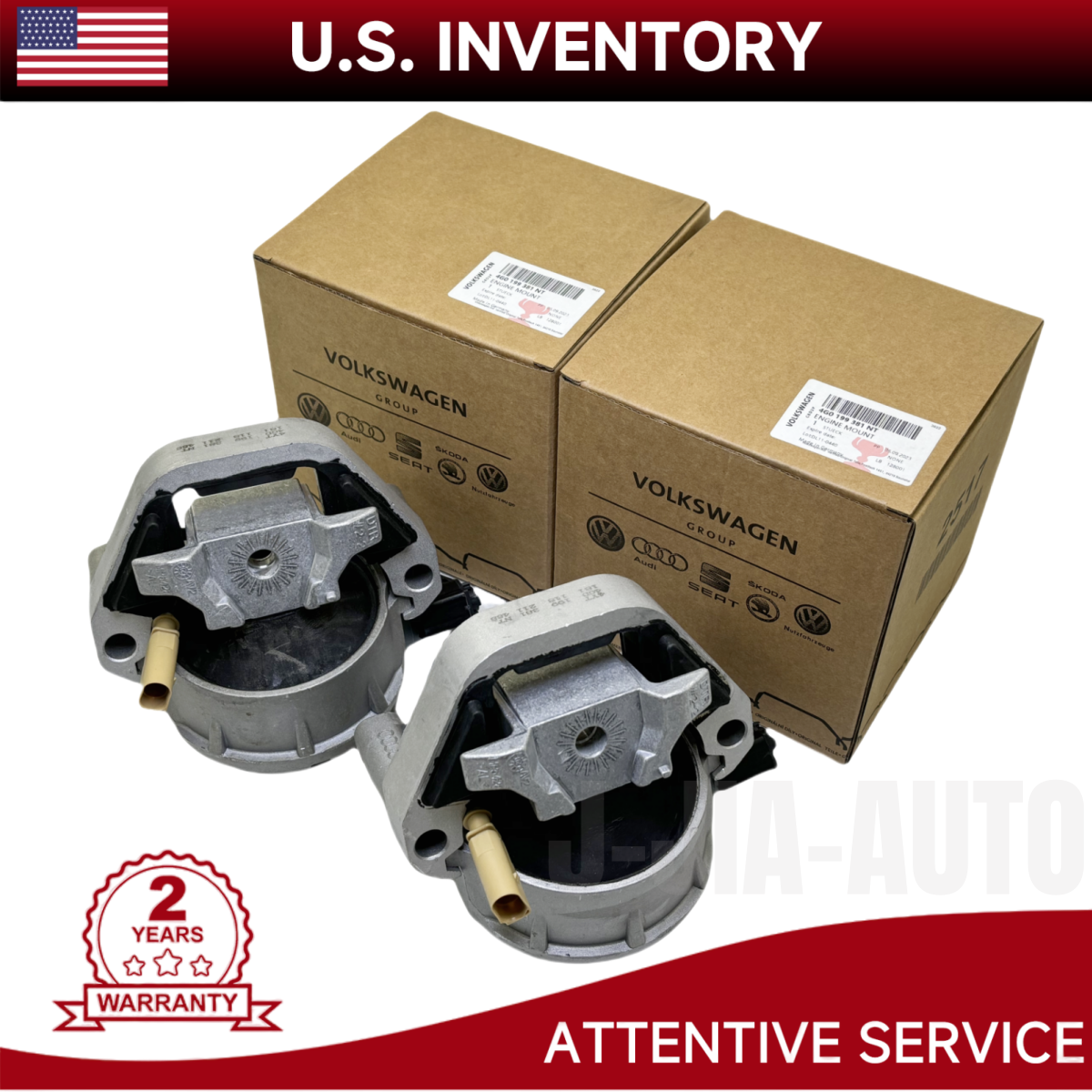 2PCS Left & Right Engine Mounts For Audi A6 A7 3.0T 4G0199381LF 4G0199381LE