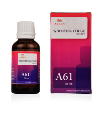 Allen Homeopathic A61 Whooping Cough Drops (30ml)  cough, difficult breathing