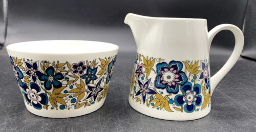 Royal Tuscan Nocturne Fine Bone China Milchkännchen & Zuckerdose