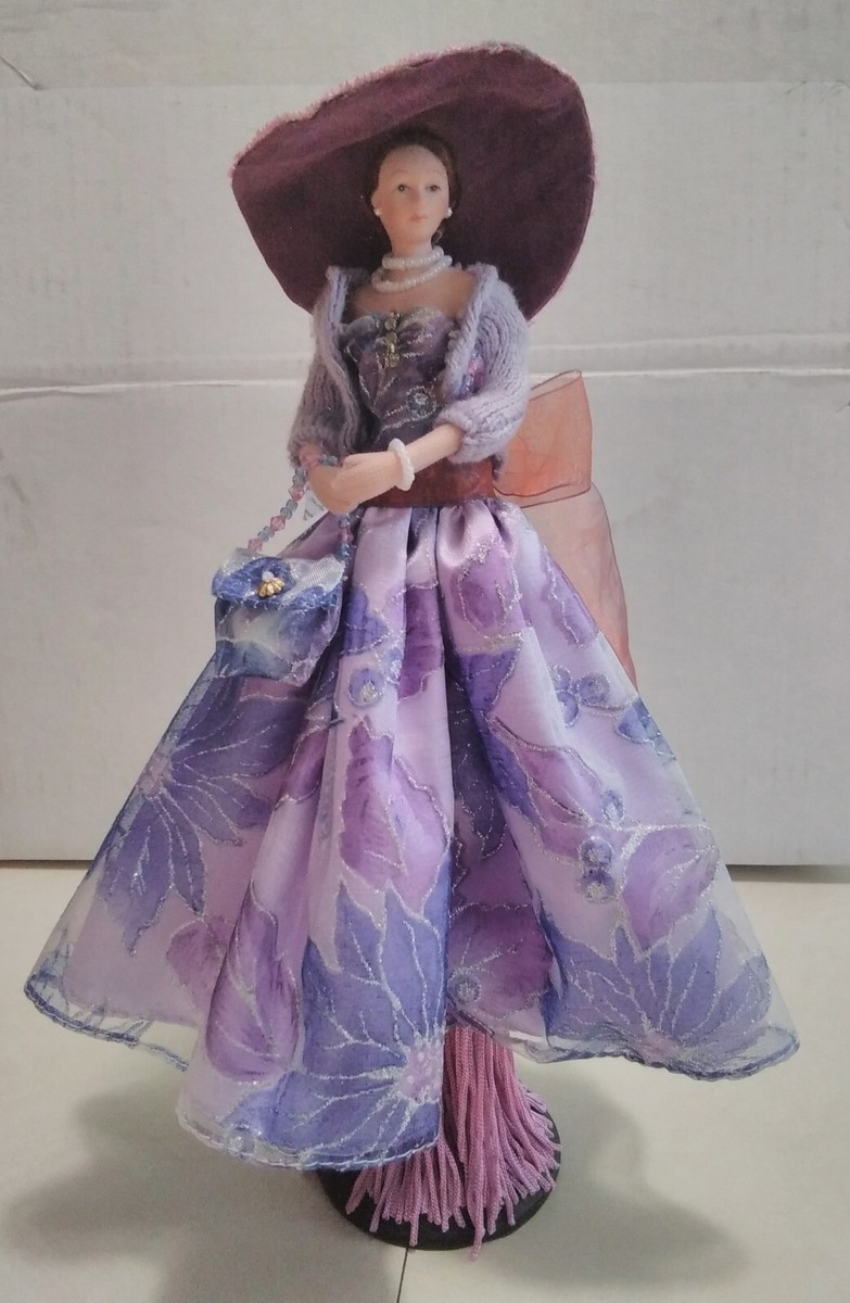 2004 Popular Creations Victorian Tassel Doll W/Stand (Purple) | eBay