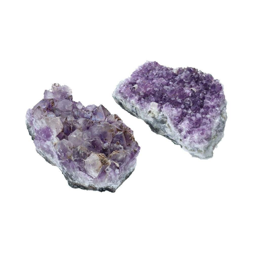 Druse améthyste géode de 12x14 cm, pierre naturelle de lithothérapie pour bureau