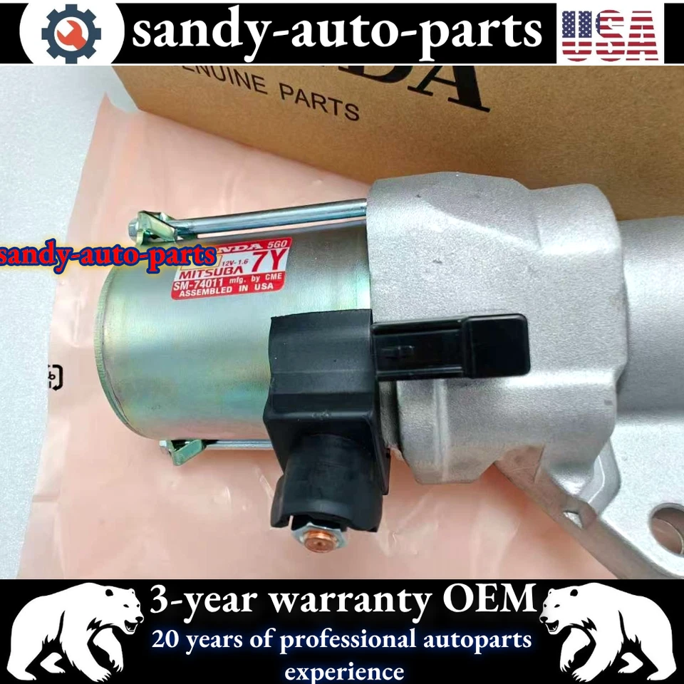 OEM новый стартер двигателя Auto Trans 31200-5G0-A04 для 2013-2015 Honda Crosstour - Изображение 3 из 4