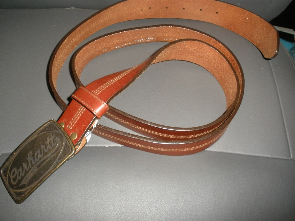 小物 Carhartt Tanned Leather Belt XL Carhartt Men's Leather Journeymen Belt, 1-1/2 in. at Tractor