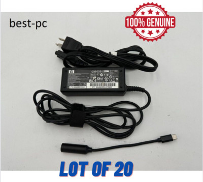 LOT 20 X 65W 20V USB-C Type-C AC Adapter Charger For HP ENVY x360 15M 860066-001