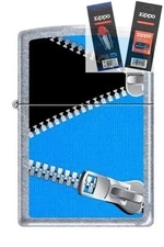 Zippo 6265 zipper Lighter with *FLINT & WICK GIFT SET*