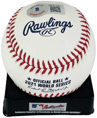Béisbol de la Serie Mundial 2021 firmado por Ron Washington con 21 WSC Atlanta Braves + BAS - Imagen 2 de 3