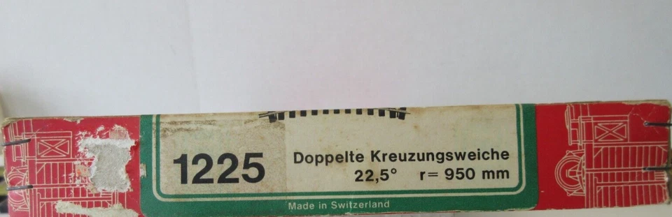 LGB 1225 DOUBLE CROSSING SWITCH 22.5 DEGREE OLD STYLE - Image 3 of 3