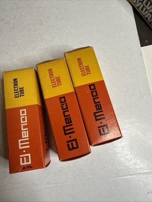 Lot Of 3: ELECTRONIC TUBE El Menco 12DL8 Tu5