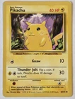 Pikachu 58/102 Base Set Unlimited Pokémon Card Wizards Of The Coast TCG 1999