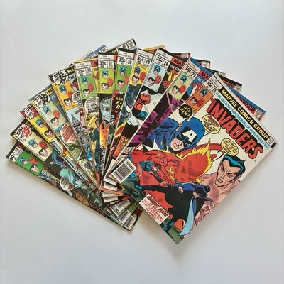 The Invaders #26-36 & 40 Marvel Comic Book Lot  1977 Captain America Thor Namor